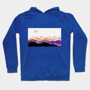 MOuntains Sunset Background Landscape Hoodie